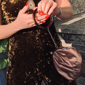 Gatsby bracelet satin Clutch